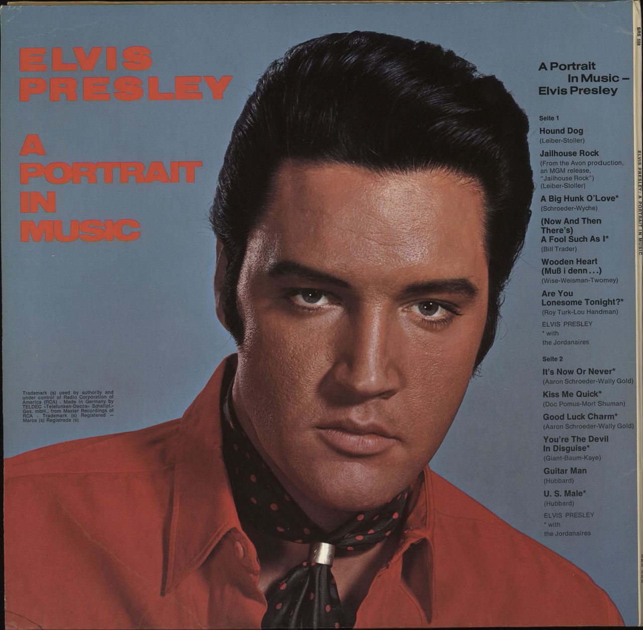 Elvis Presley A Portrait In Music - 2nd German Vinyl LP