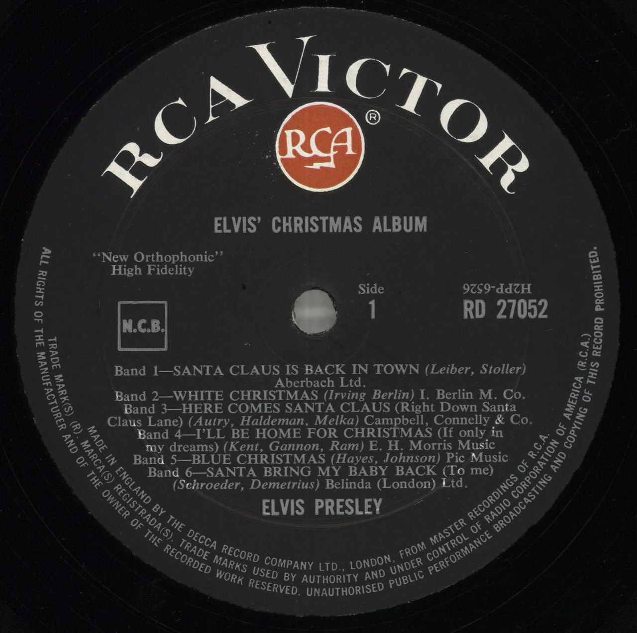 Elvis Presley Elvis' Christmas Album - 2nd UK Vinyl LP