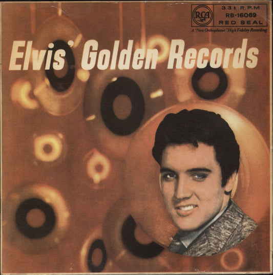 Elvis Presley Elvis' Golden Records - 1st - 4-page booklet - VG UK Vinyl LP