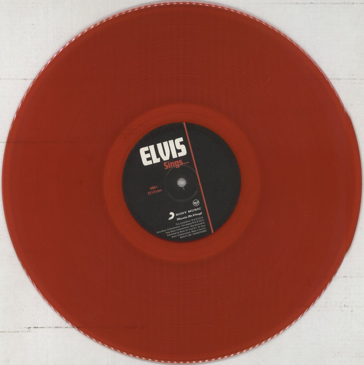 Elvis Presley Elvis Sings... 180g Red Vinyl - RSD UK 2-LP vinyl set
