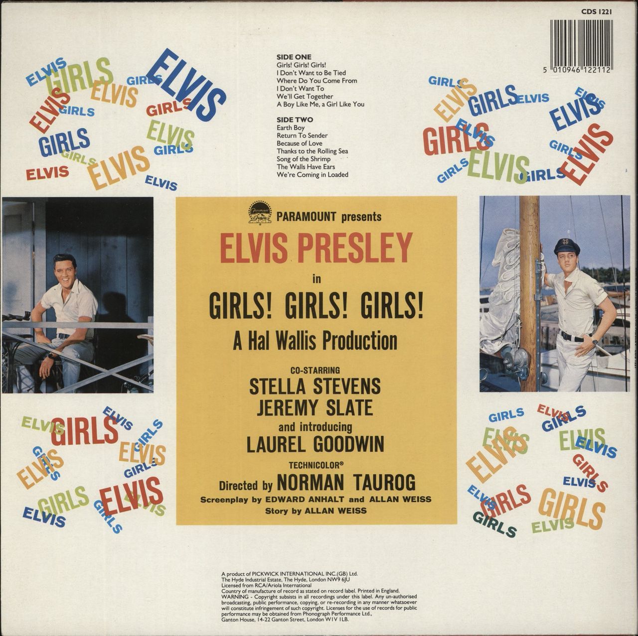 Elvis Presley Girls! Girls! Girls! - Hype Stickered Sleeve UK Vinyl LP