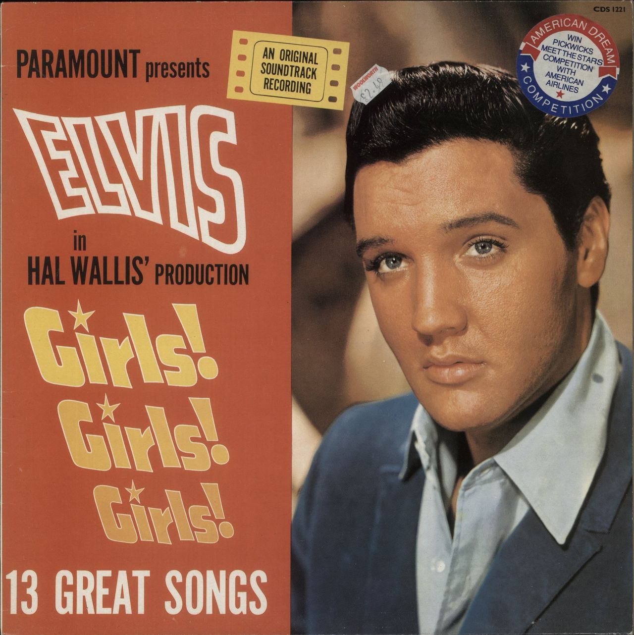 Elvis Presley Girls! Girls! Girls! - Hype Stickered Sleeve UK Vinyl LP