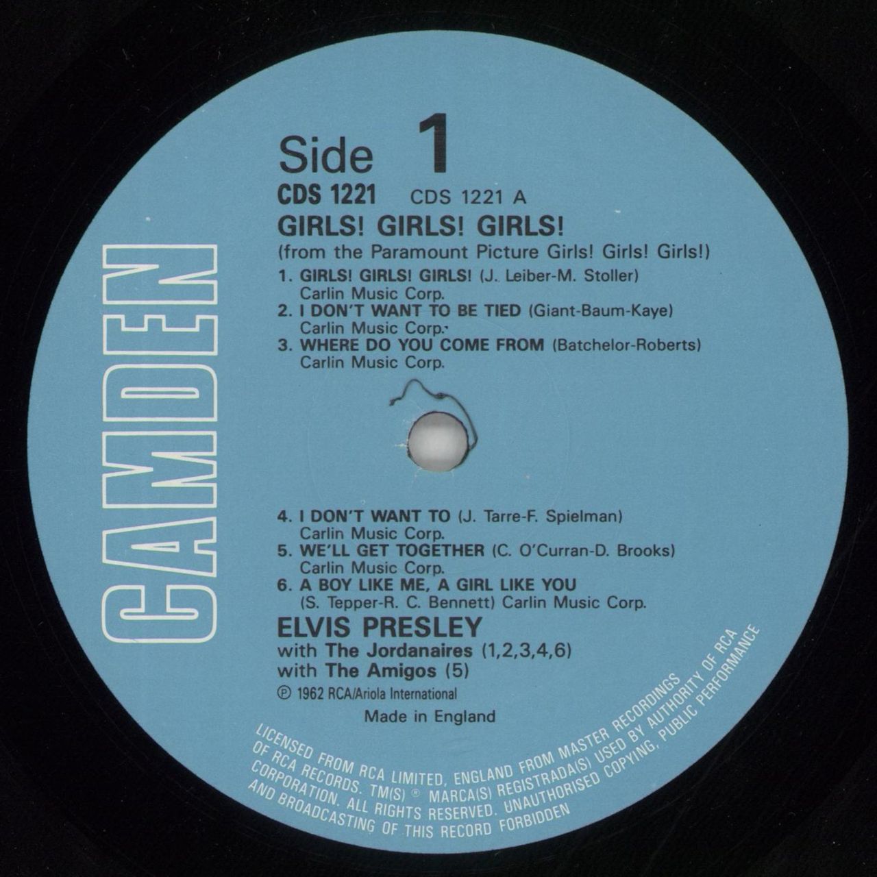Elvis Presley Girls! Girls! Girls! - Hype Stickered Sleeve UK Vinyl LP