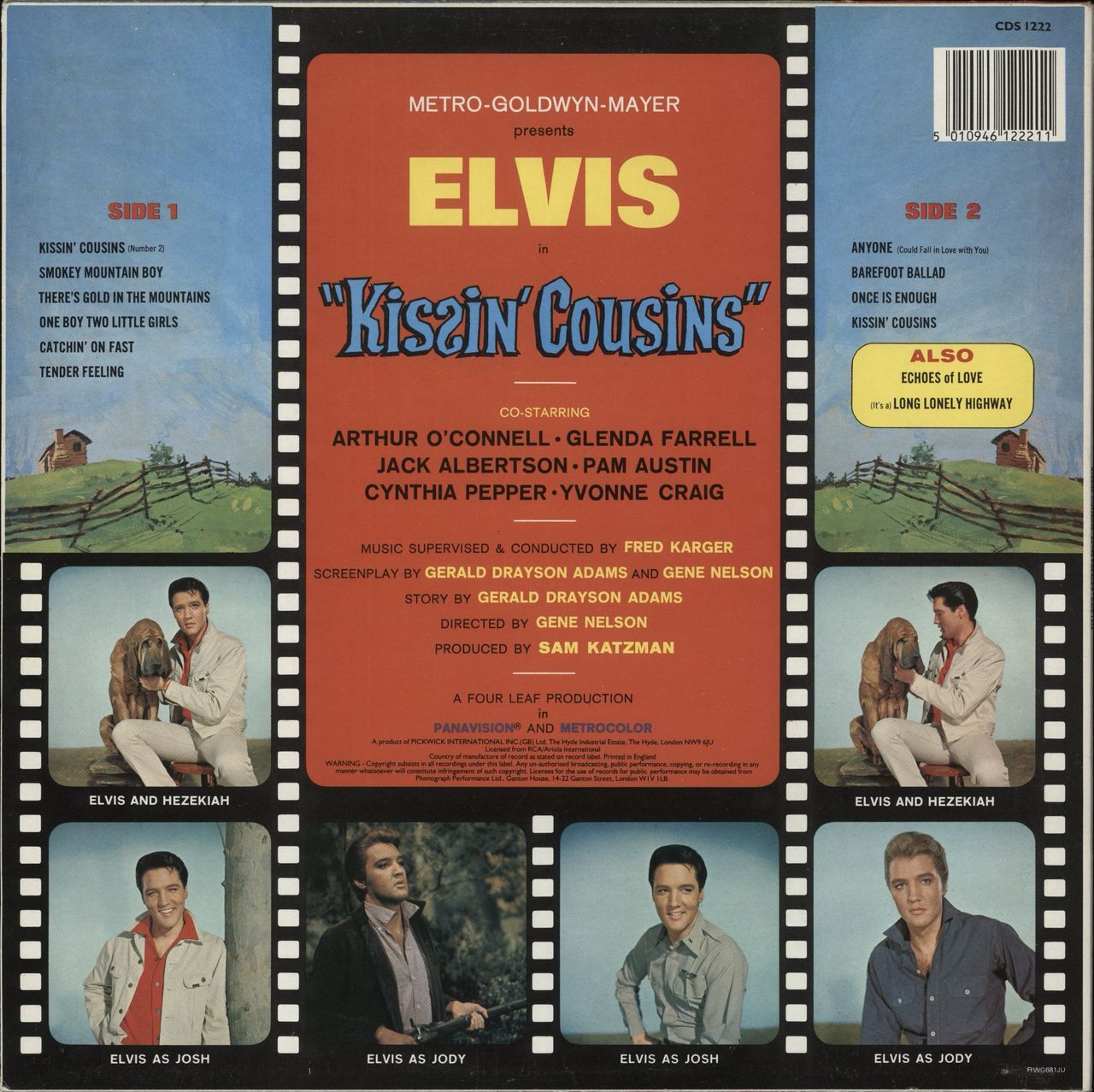 Elvis Presley Kissin' Cousins - Hype Stickered Sleeve UK Vinyl LP