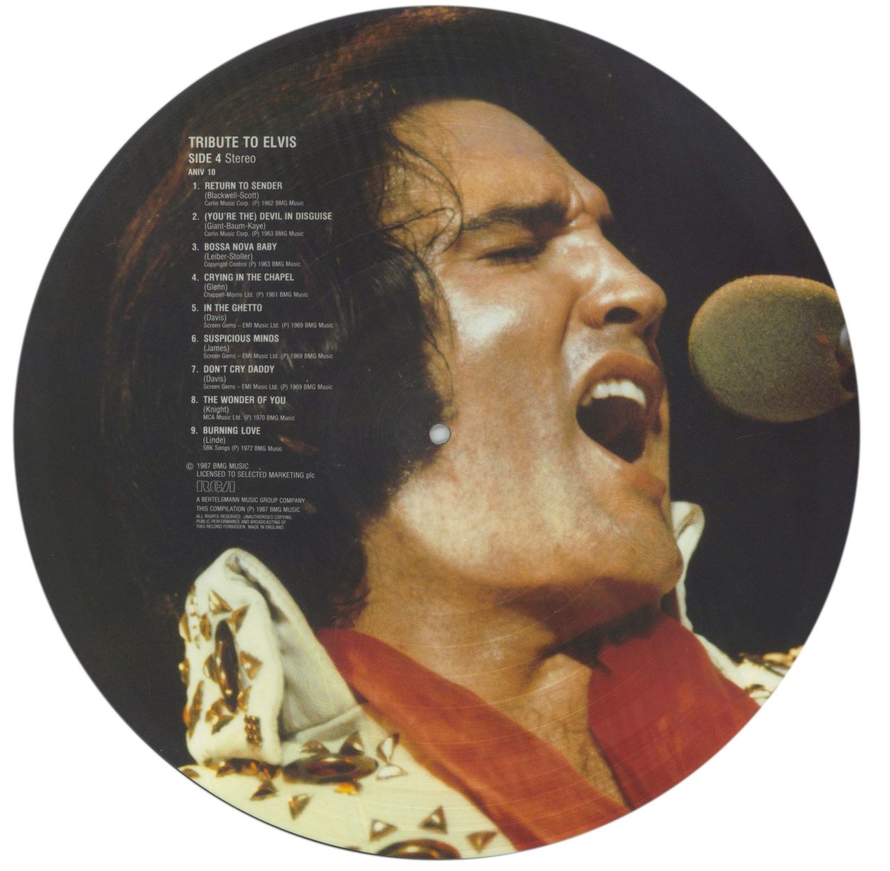 Elvis Presley Tribute To Elvis 1 & 2 - VG UK Picture disc LP