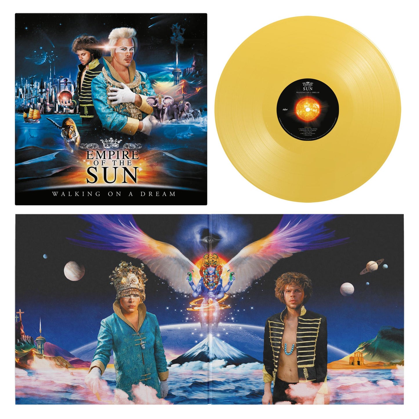 Empire Of The Sun - Walking On A Dream - Yellow Vinyl LP Record