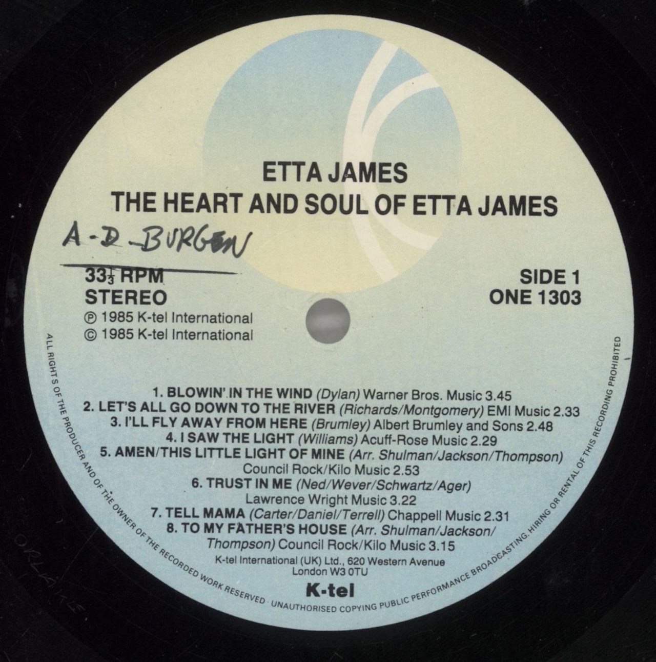 Etta James The Heart And Soul Of Etta James UK Vinyl LP