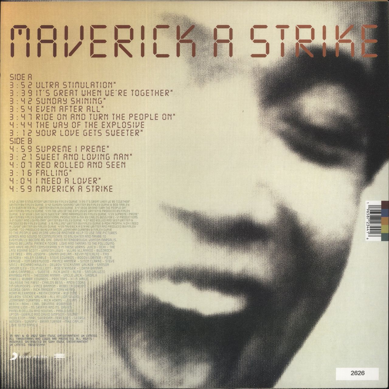 Finley Quaye Maverick A Strike UK Vinyl LP