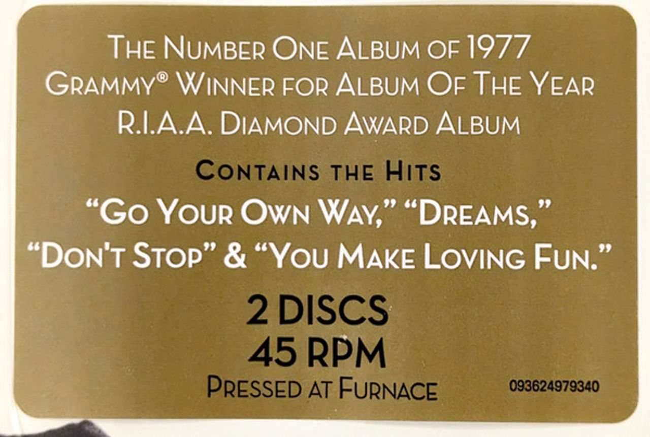 Fleetwood Mac Rumours - 45RPM 180 Gram Vinyl - Sealed US 2-LP vinyl set