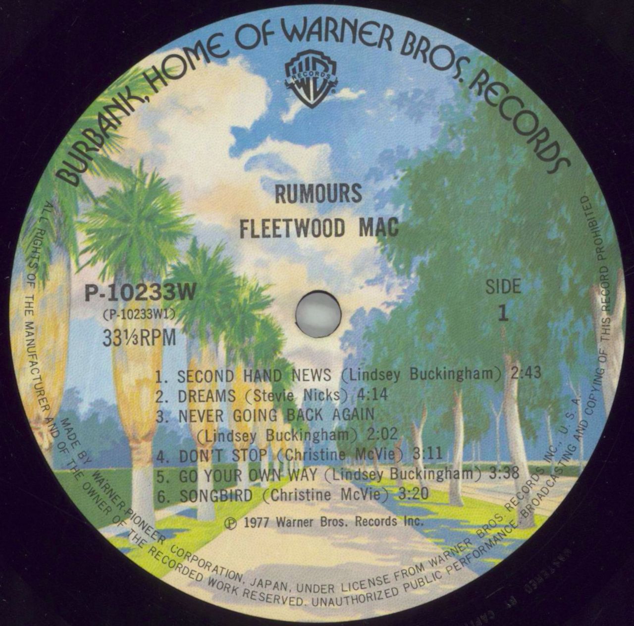 Fleetwood Mac Rumours + Obi & Promo Booklet Japanese Vinyl LP