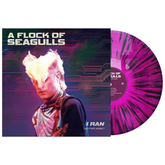 Flock of Seagulls - I Ran - So Far Away - Purple & Black Splatter - Vinyl LP Record