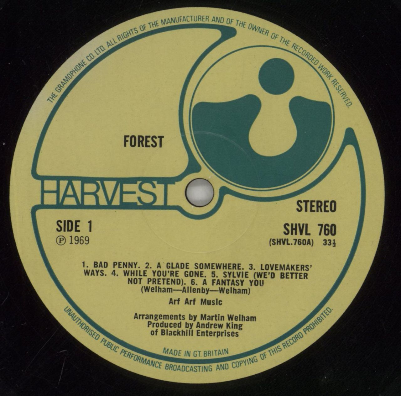 Forest Forest UK Vinyl LP
