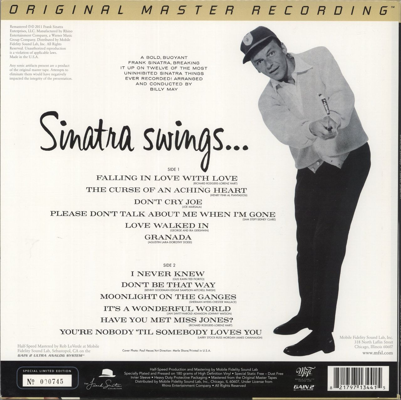 Frank Sinatra Swing Along With Me - 180gm Vinyl US Vinyl LP