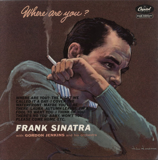 Frank Sinatra Where Are You?- Promo Sticker UK Promo Vinyl LP