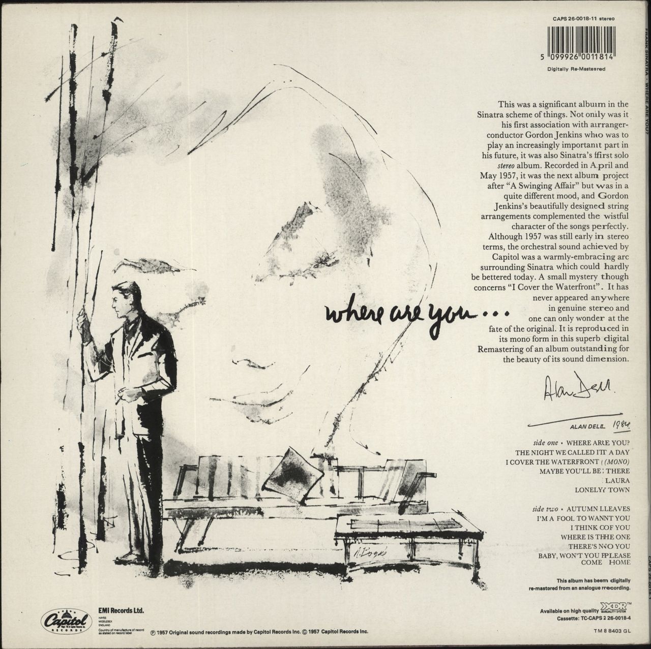 Frank Sinatra Where Are You? UK Vinyl LP