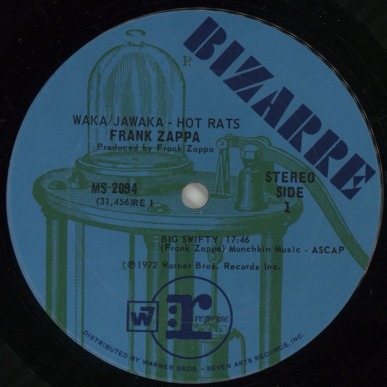 Frank Zappa Waka/Jawaka - Hot Rats US Vinyl LP