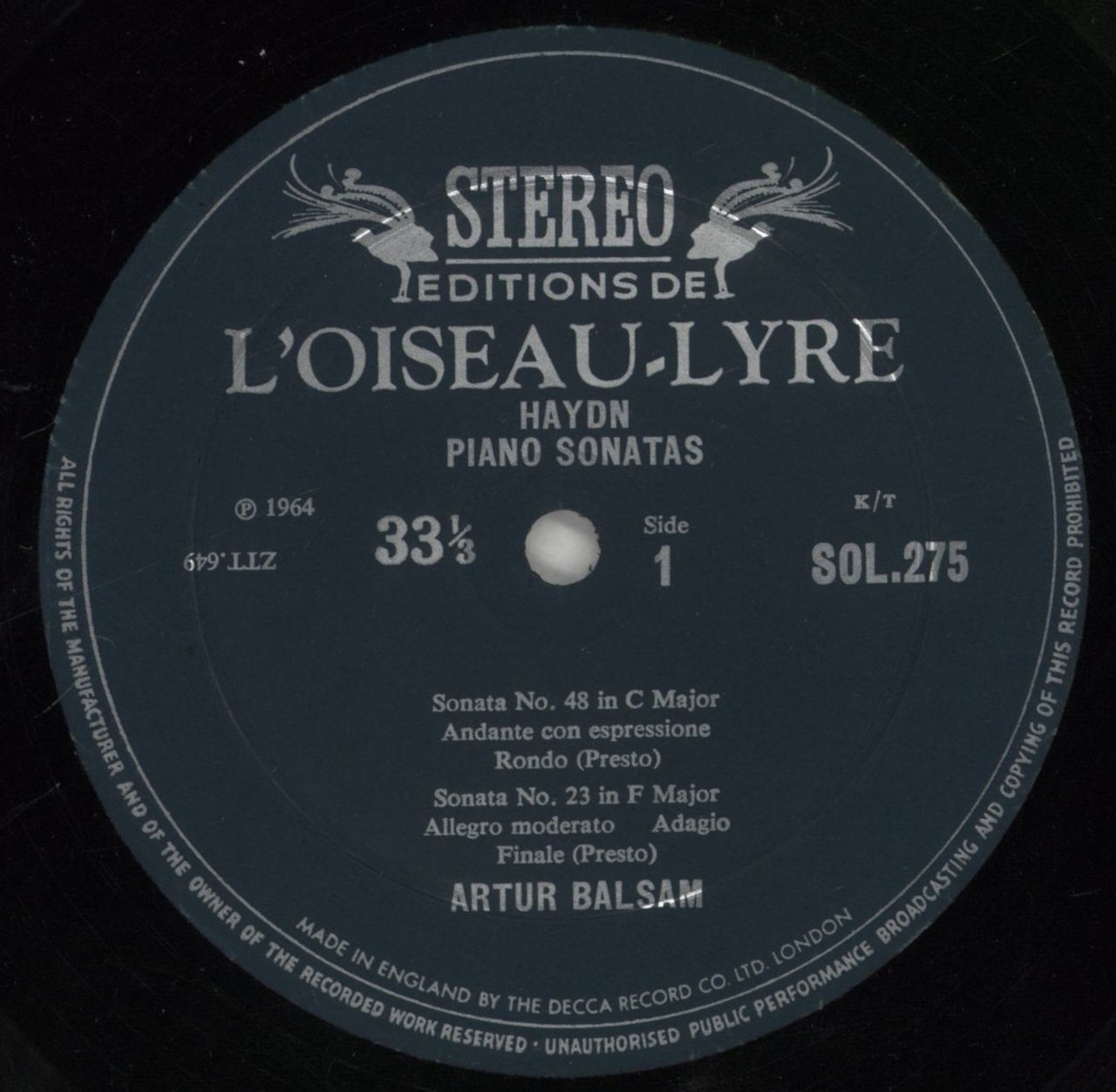 Franz Joseph Haydn Haydn: Piano Sonatas, Vol. 3 UK Vinyl LP