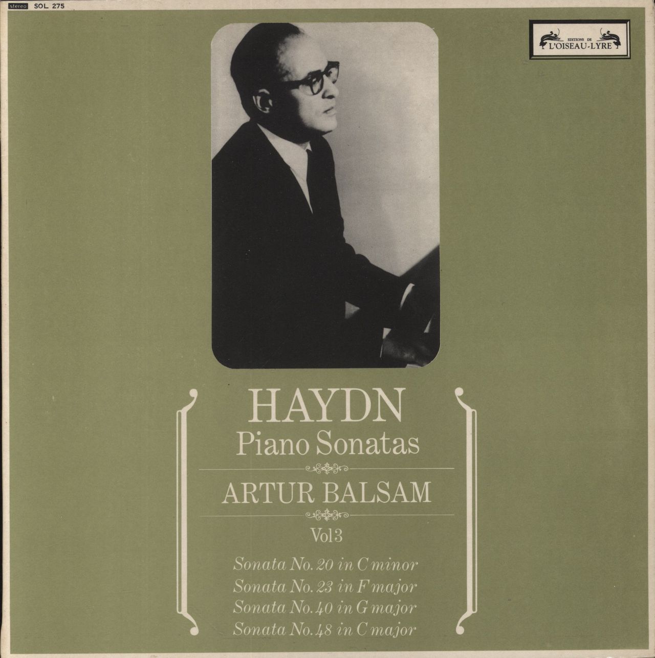 Franz Joseph Haydn Haydn: Piano Sonatas, Vol. 3 UK Vinyl LP