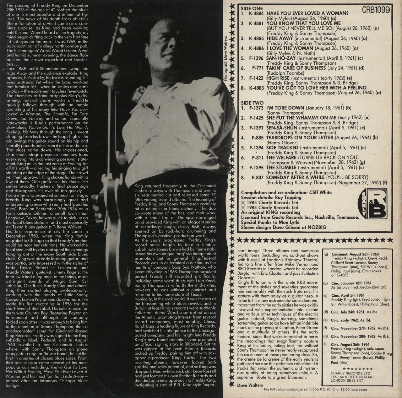 Freddie King Takin' Care Of Business UK Vinyl LP