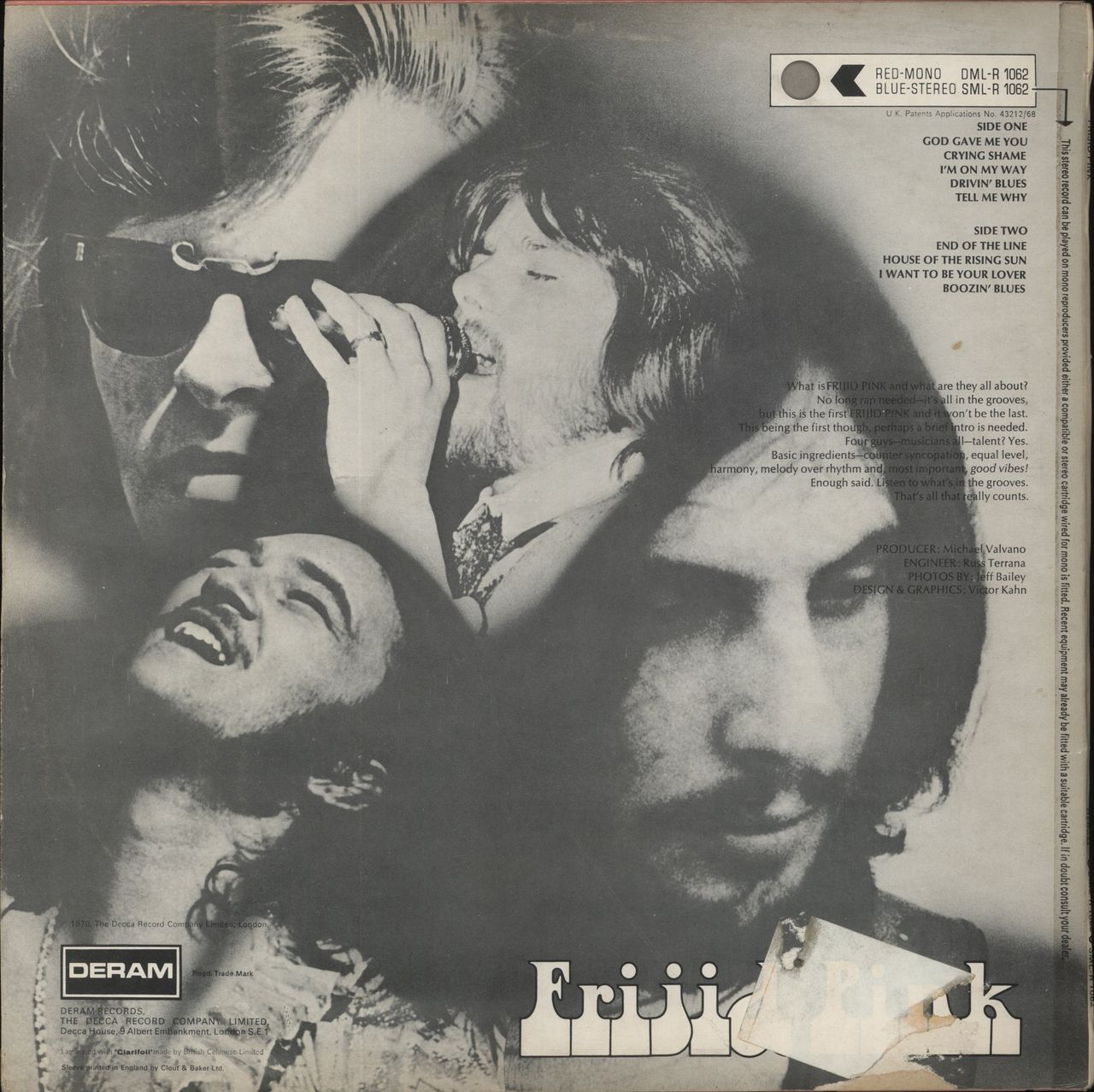 Frijid Pink Frijid Pink UK Vinyl LP