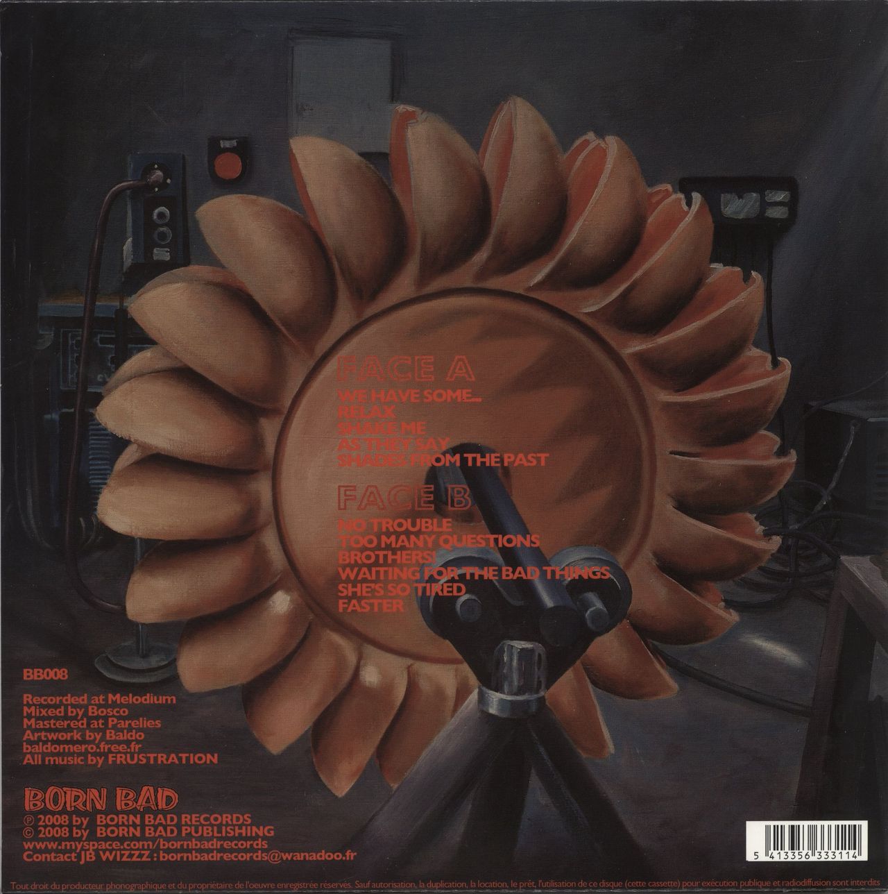 Frustration [French] Relax French Vinyl LP