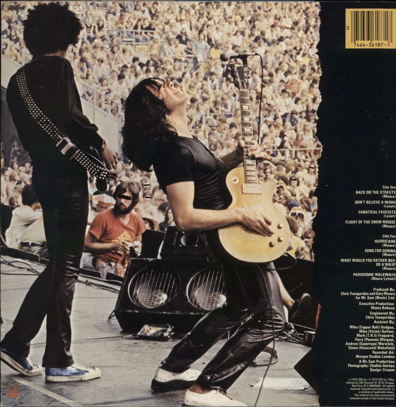 Gary Moore Back On The Streets UK Vinyl LP