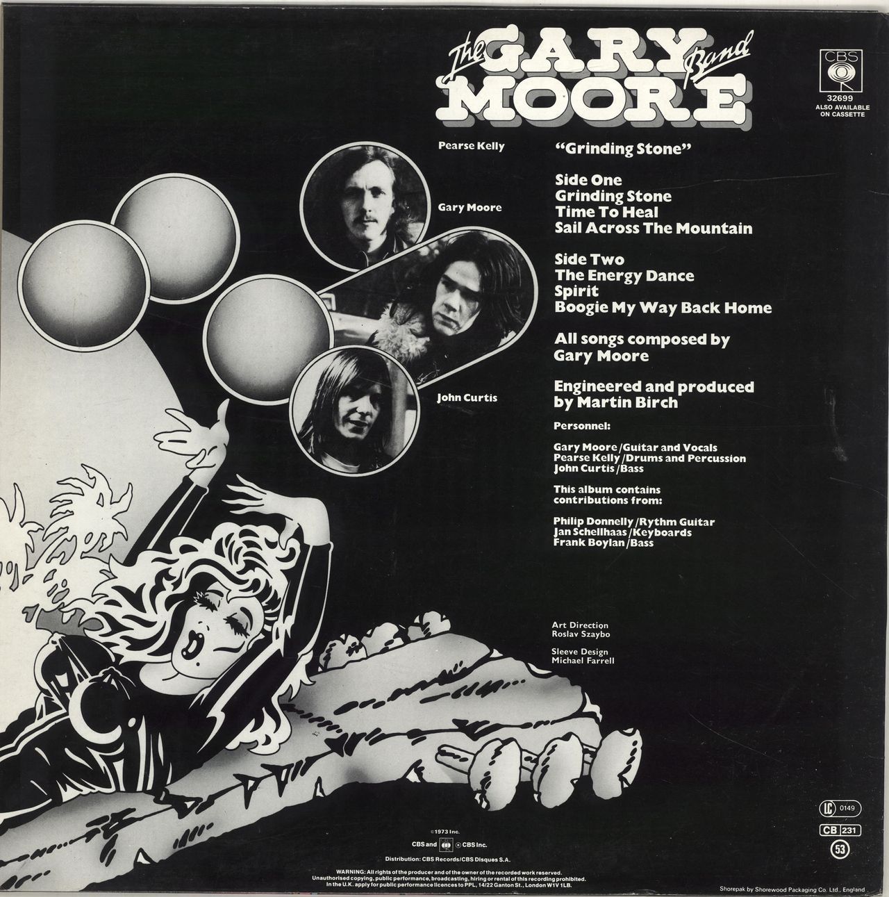 Gary Moore Grinding Stone - 3rd UK Vinyl LP