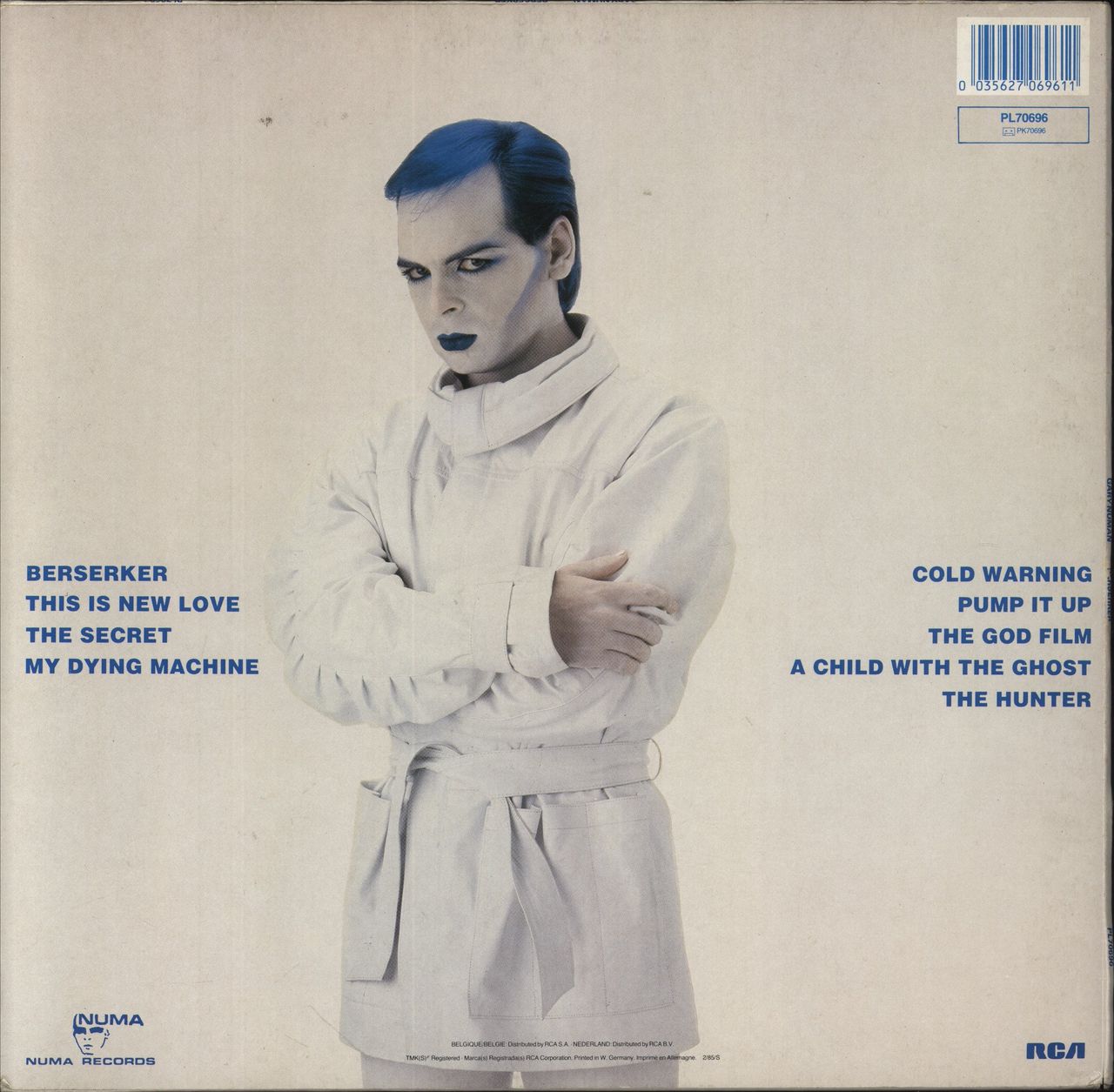 Gary Numan Berserker German Vinyl LP