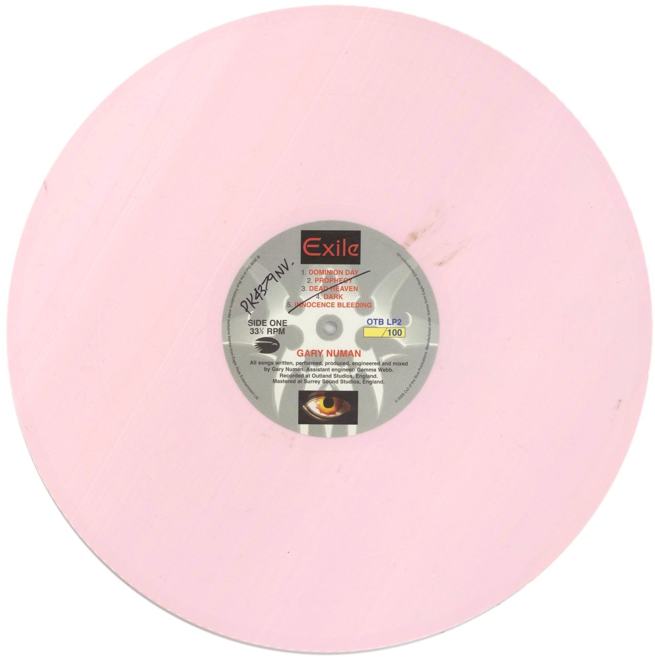 Gary Numan Exile - Pink Vinyl UK Vinyl LP