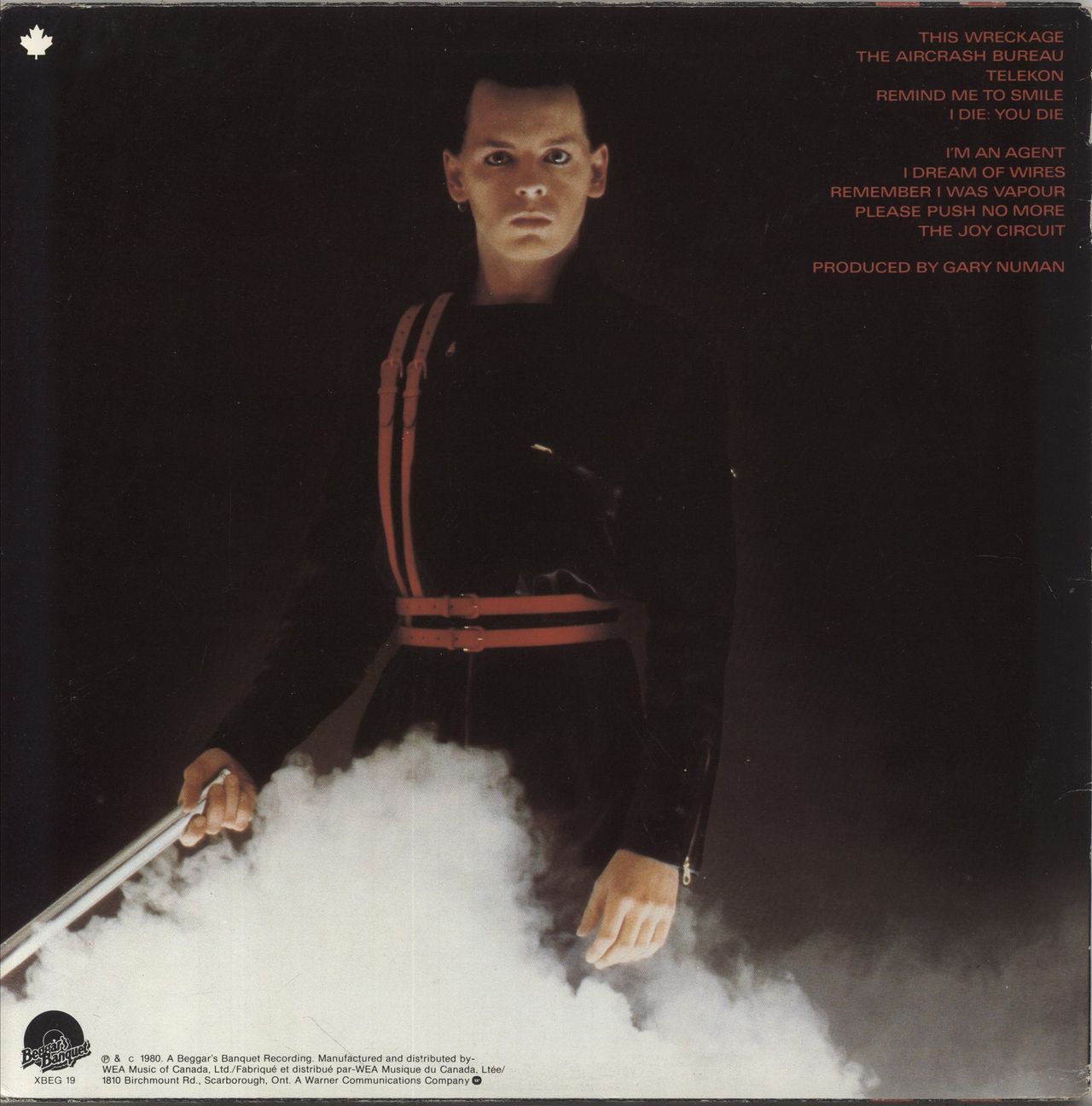 Gary Numan Telekon Canadian Vinyl LP