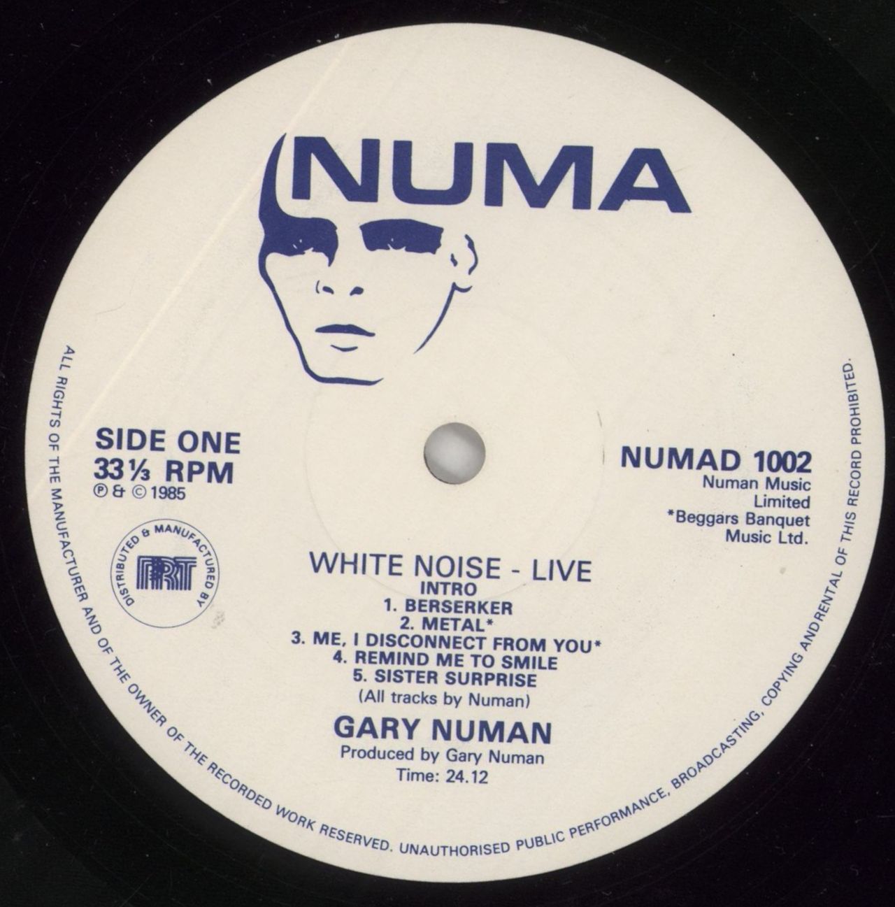 Gary Numan White Noise - EX UK 2-LP vinyl set