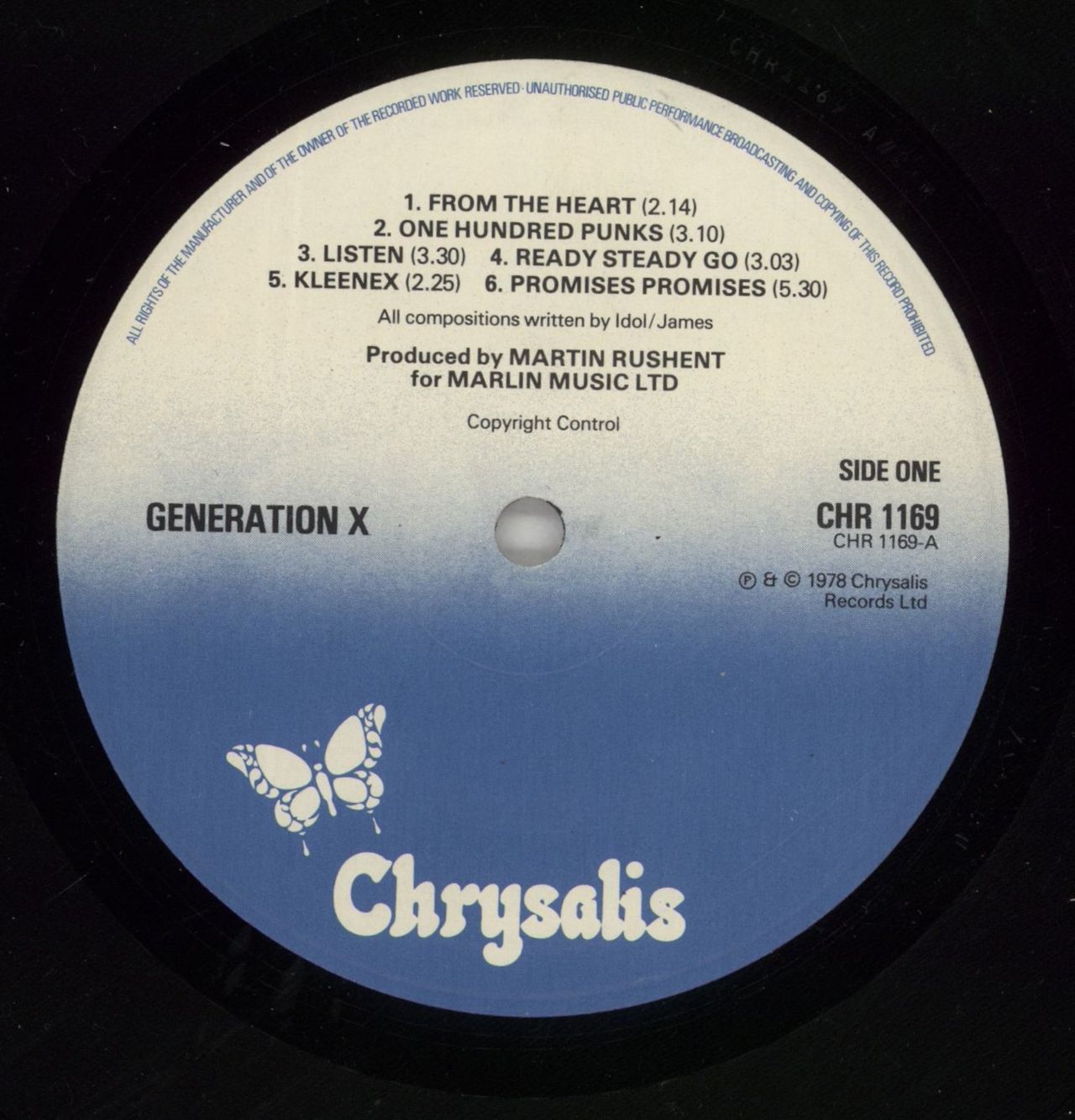 Generation X Generation X + Bellyband UK Vinyl LP