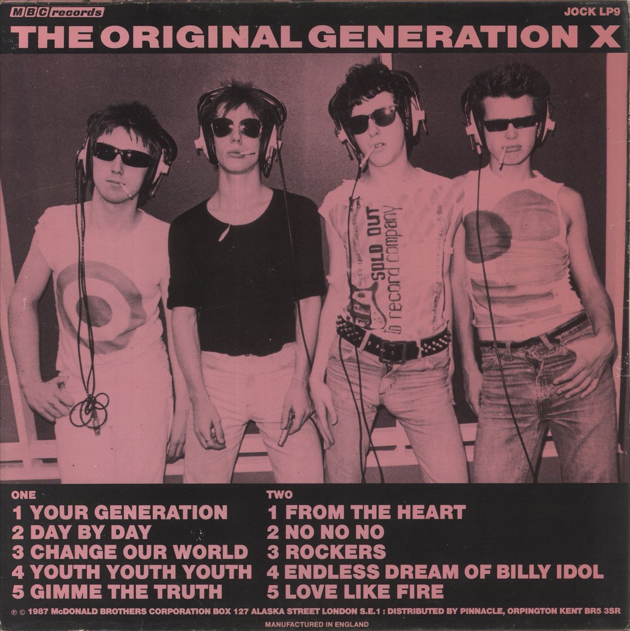 Generation X The Original Generation X UK Vinyl LP