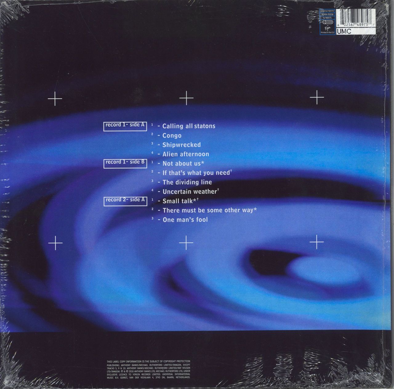 Genesis Calling All Stations - 180 Gram Vinyl - Sealed UK 2-LP vinyl set