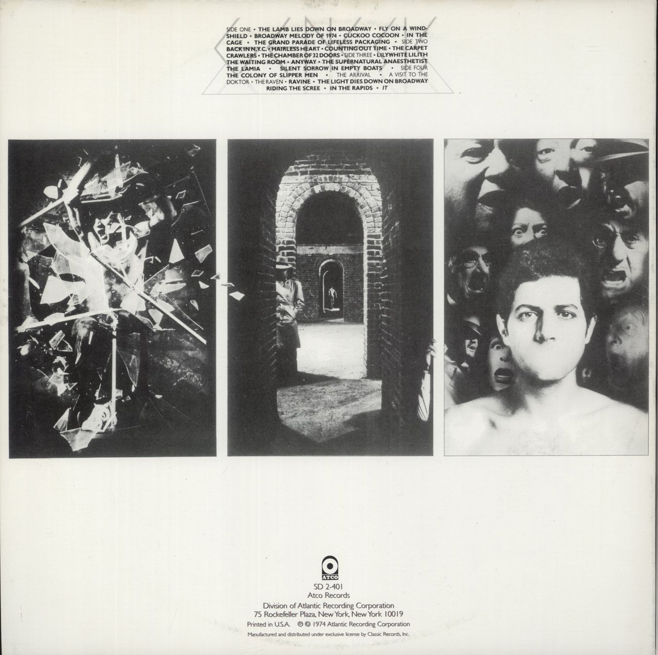 Genesis The Lamb Lies Down On Broadway - 200 Gram Vinyl - EX US 2-LP vinyl set