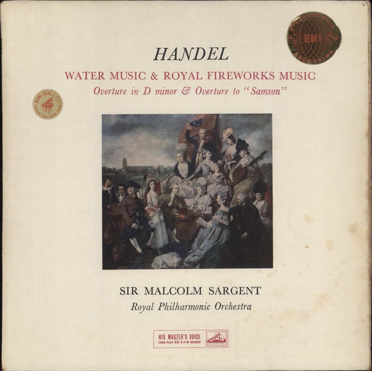 George Frideric Handel Handel: Water Music & Royal Fireworks Music UK Vinyl LP