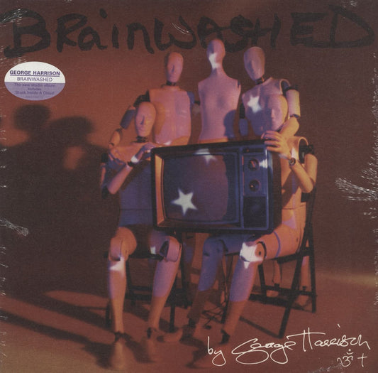 George Harrison Brainwashed - 1st - stickered shrink UK Vinyl LP