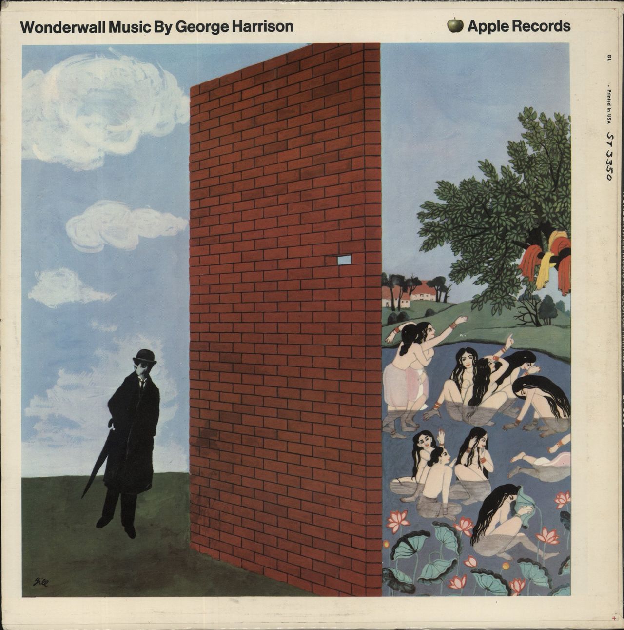 George Harrison Wonderwall Music - misprinted sleeve US Vinyl LP
