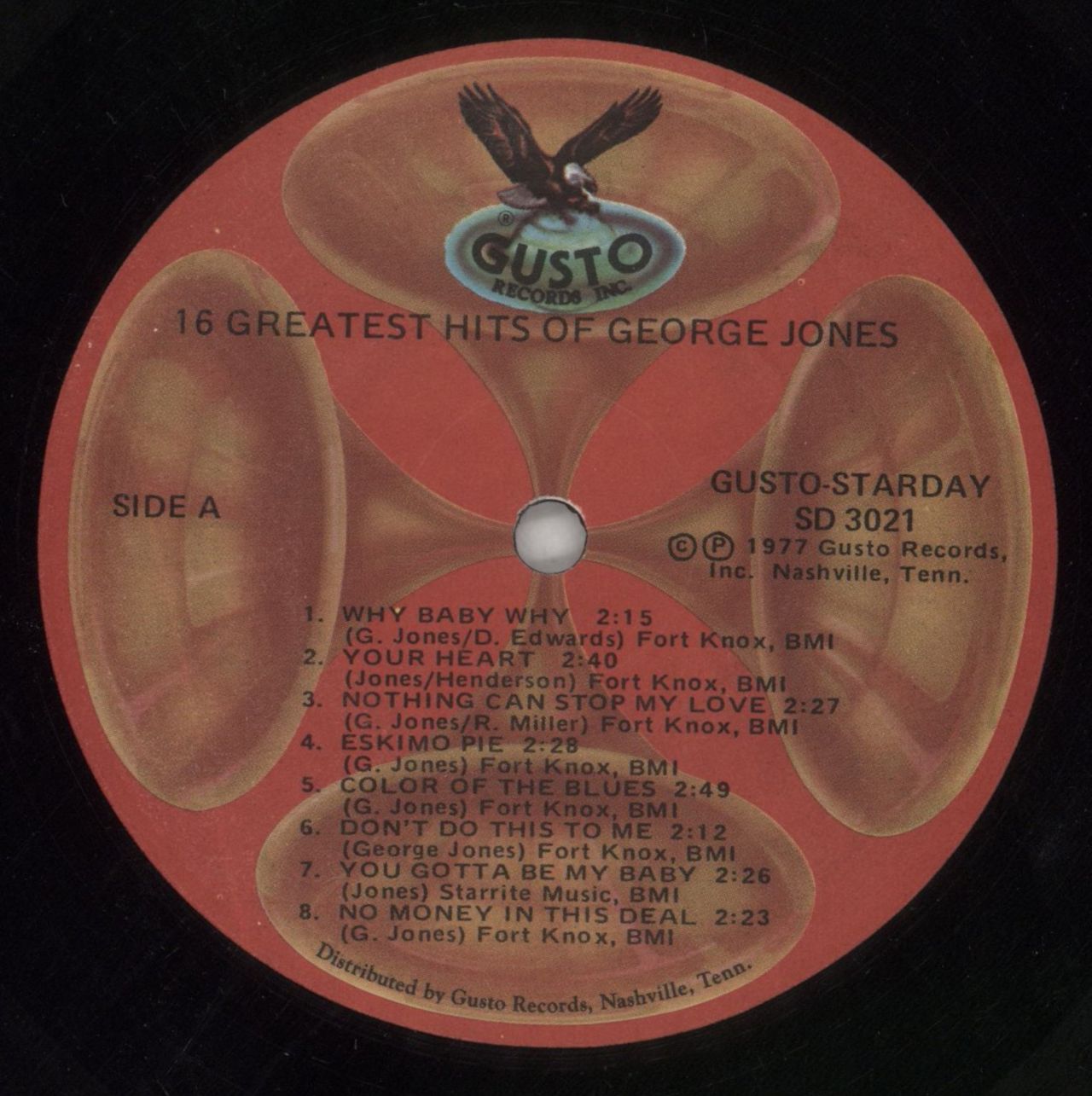 George Jones 16 Greatest Hits UK Vinyl LP