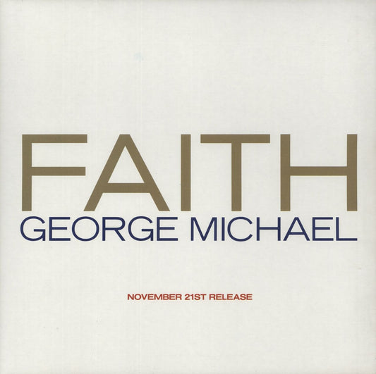 George Michael Faith - Promo Outer Gatefold Sleeve Japanese Promo Vinyl LP