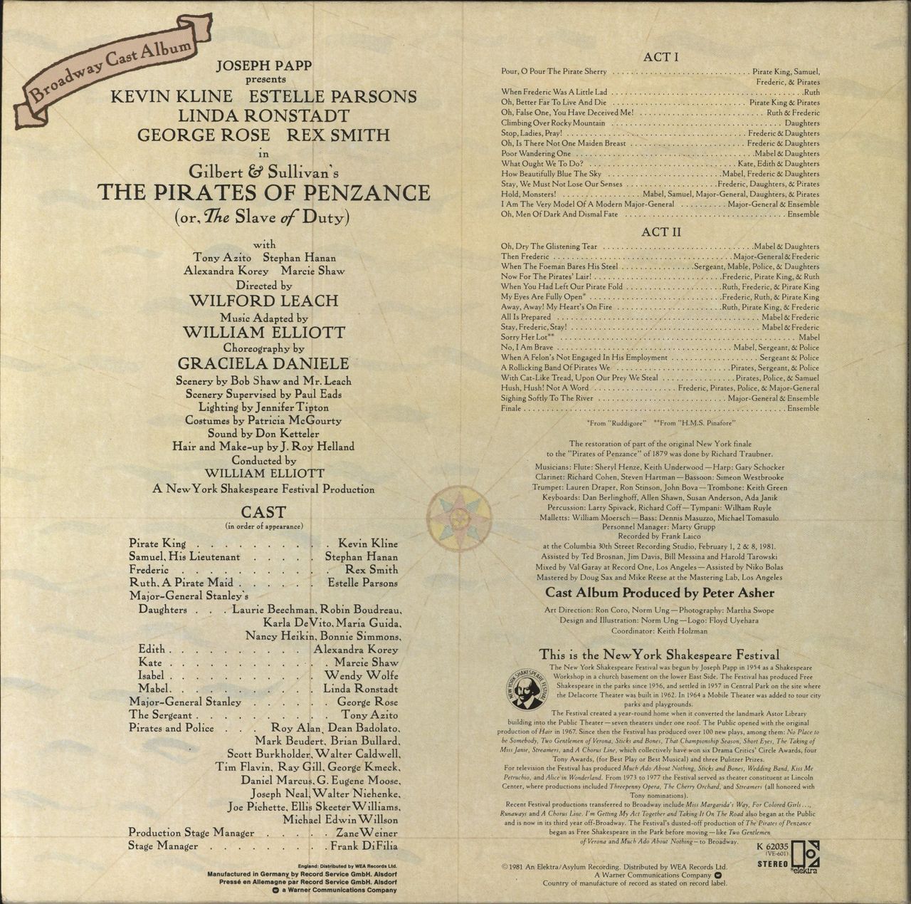 Gilbert & Sullivan The Pirates Of Penzance UK 2-LP vinyl set
