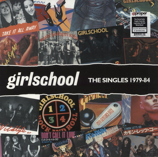 Girlschool The Singles 1979-84 - White Vinyl US Vinyl LP