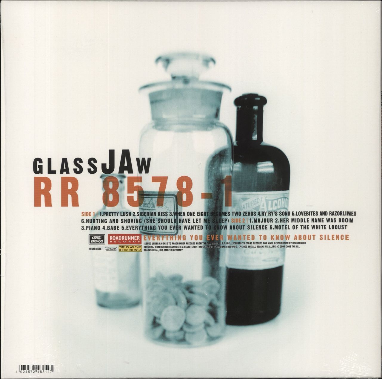 Glassjaw Everything You Ever Wanted To Know About Silence US Vinyl LP