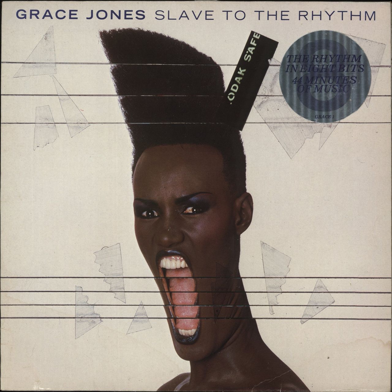 Grace Jones Slave To The Rhythm - Stickered UK Vinyl LP