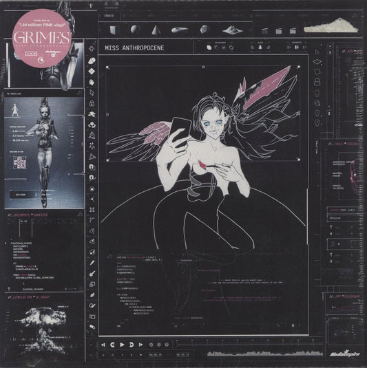 Grimes Miss Anthropocene - Pink Transparent Vinyl - Sealed UK Vinyl LP
