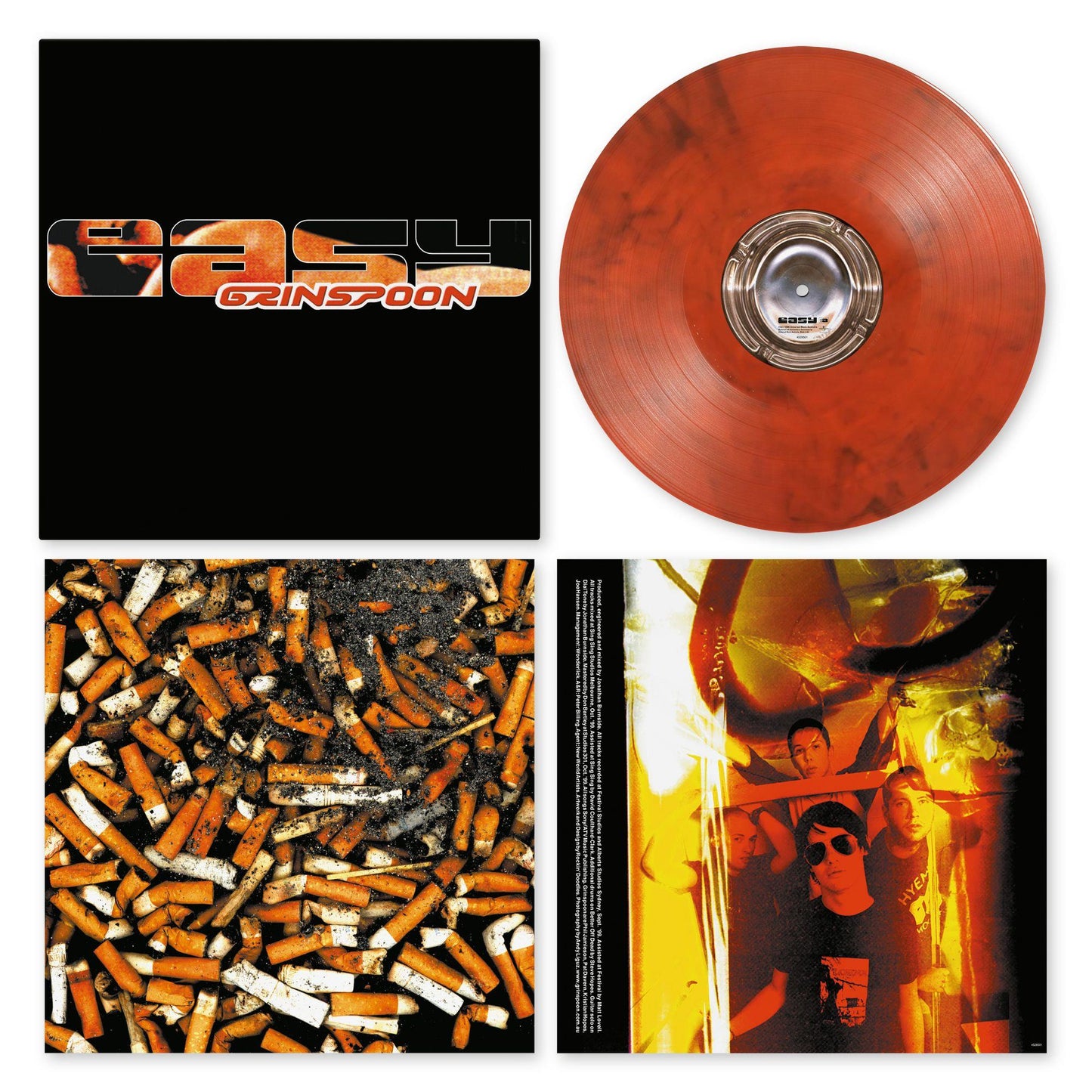 Grinspoon - Easy - Orange Marble Vinyl LP Record