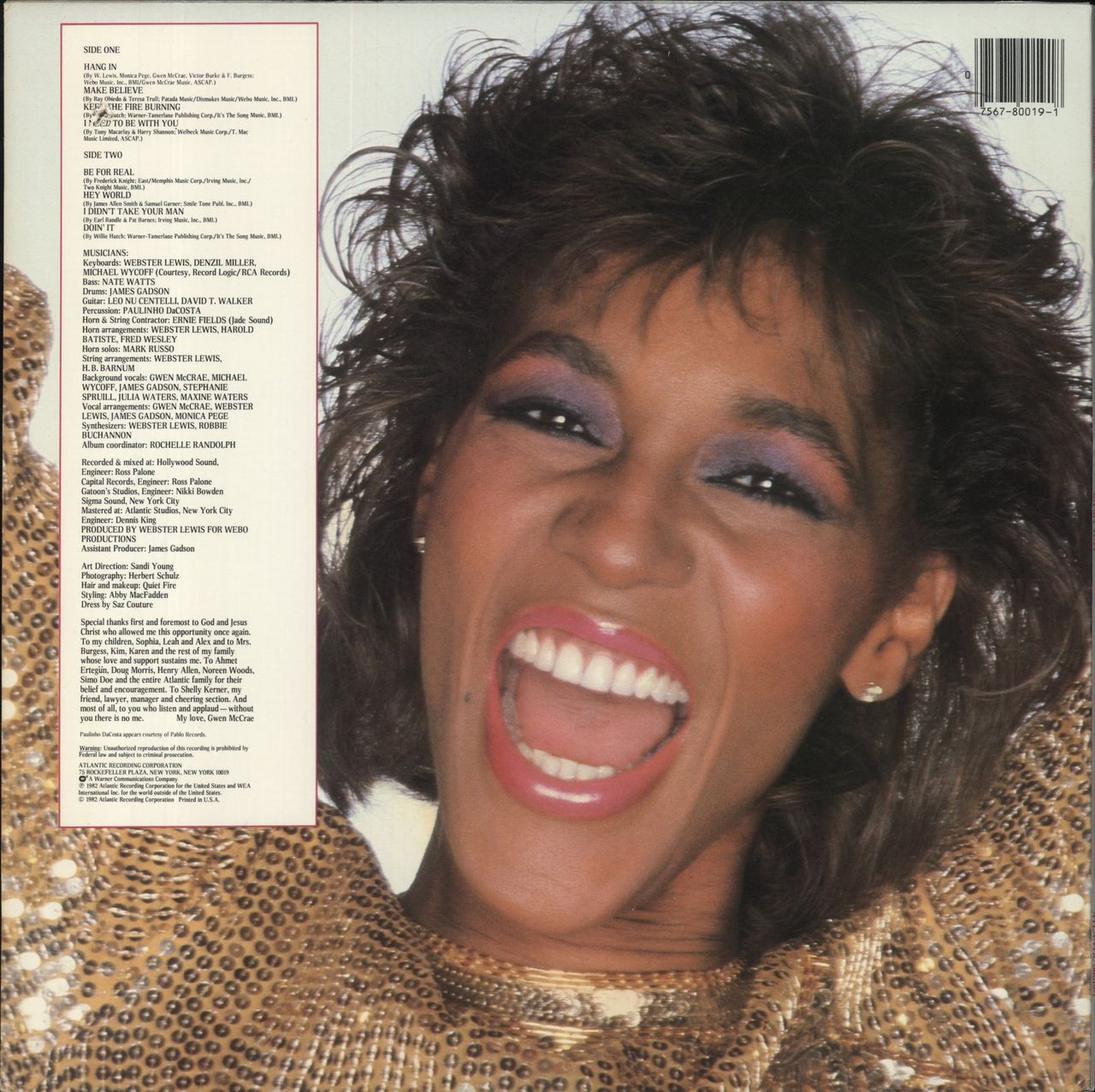Gwen McCrae On My Way US Vinyl LP
