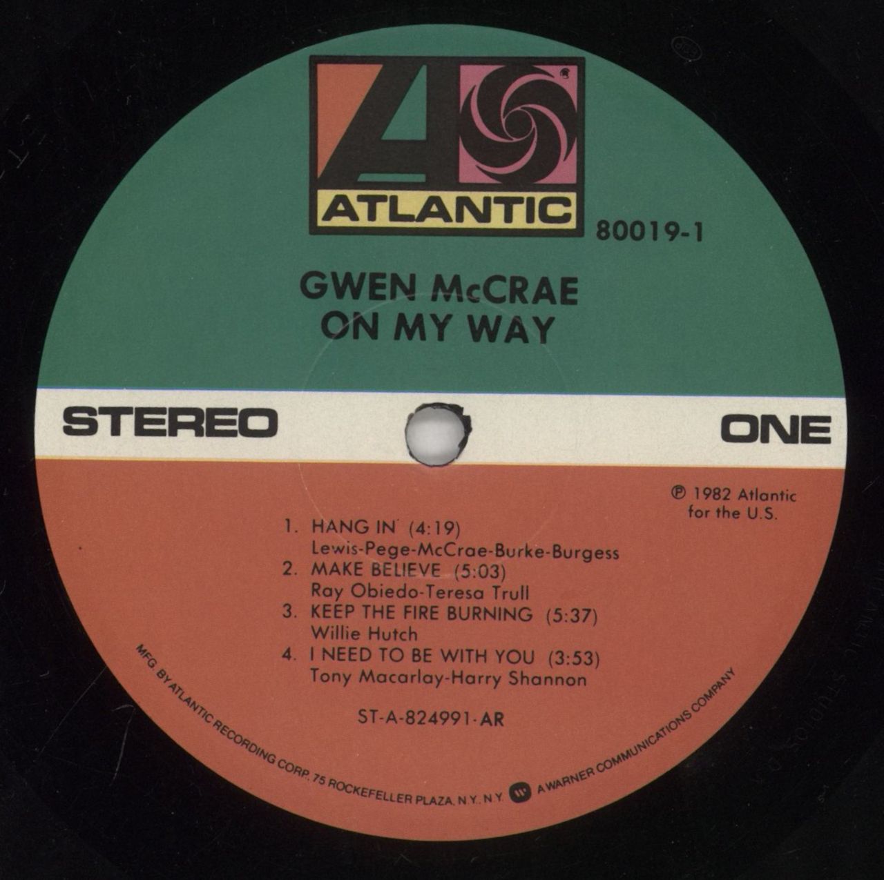 Gwen McCrae On My Way US Vinyl LP
