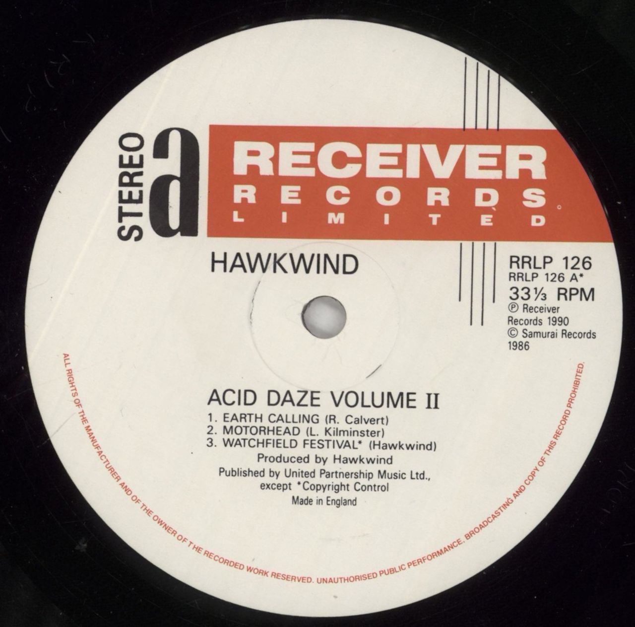 Hawkwind Acid Daze Volume II UK Vinyl LP