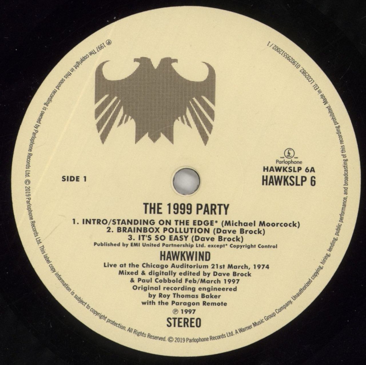 Hawkwind The '1999' Party [Live At The Chicago Auditorium, March 21 1974] - RSD19 UK 2-LP vinyl set